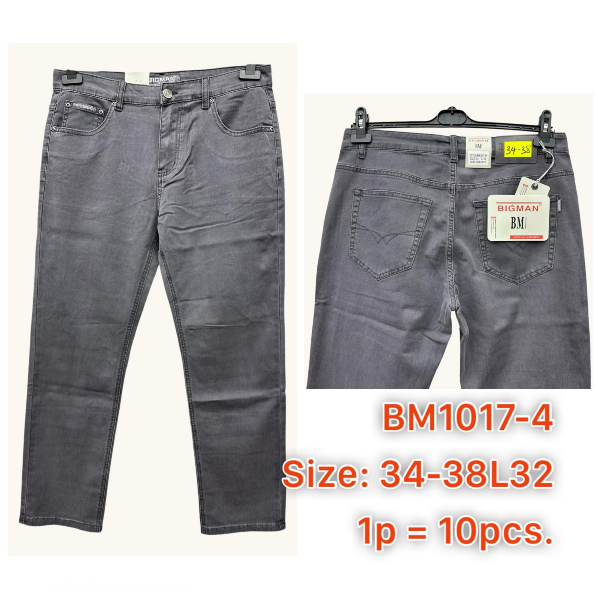 Spodnie męskie jeans Roz 34-38, 1 Kolor .Paczka 10 szt